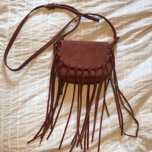 Free People / fringe crossbody purse